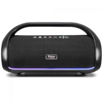 Caixa de Som Philco PBS220BT Extreme Flash Lights, Bluetooth, 220W, Múltiplas Conexões, Preto
