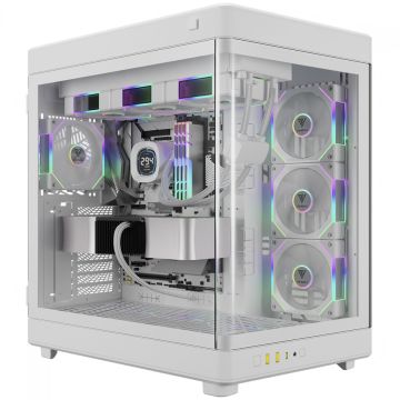 Gabinete Gamer Gamdias NESO P1 Pro WW, Full Tower, Vidro Temperado, E-ATX, Sem Fonte, Com 3 Fans, Branco