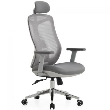 Cadeira de Escritório Dr. Office Easy Pro, Cinza, Mesh, Ajustável, DR-CH-EPR1DGF