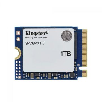 SSD Mini Kingston NV3, 1TB, M.2 NVMe, 2230, PCIe 4.0, Leitura 6000MBs e Gravação 4000MBs, SNV3SM3/1T0