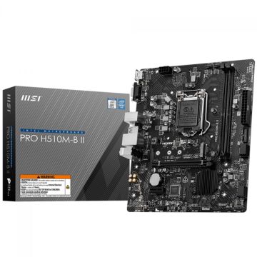 Placa Mãe MSI PRO H510M-B II, Chipset H470, Intel LGA 1200, mATX, DDR4