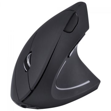 Mouse Vinik Power Fit, Wireless, Vertical, 1600 DPI, 6 Botões, Preto, PM300