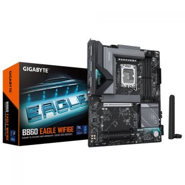 Placa Mãe Gigabyte B860 EAGLE WIFI6E, Chipset B860, Intel LGA 1851, ATX, DDR5