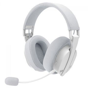 Headset Gamer Redragon Luce H888W, Sem Fio, Bluetooth/2.4GHz, Drivers de 40mm, Branco