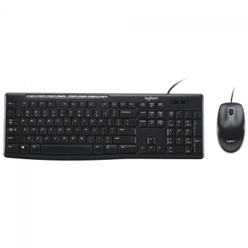 Combo Teclado e Mouse Logitech MK200, USB, Preto, 920-002718