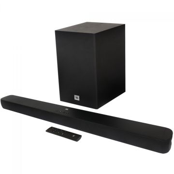 Caixa de Som JBL Cinema SB180, Bluetooth, 110 W RMS, 2.1 Canais, Com Controle Remoto, Preto, JBLSB180BLKBR