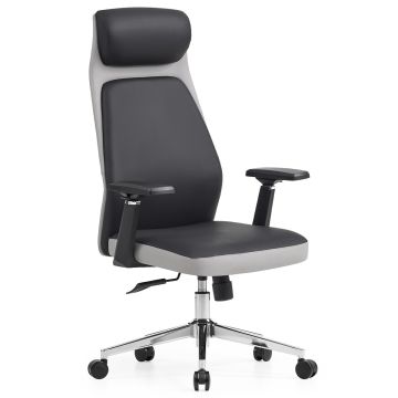 Cadeira de Escritório Dr. Office Neo, Ajustável, 3D, Reclinável, Preto e Cinza, DR-CH-NER3DBGL