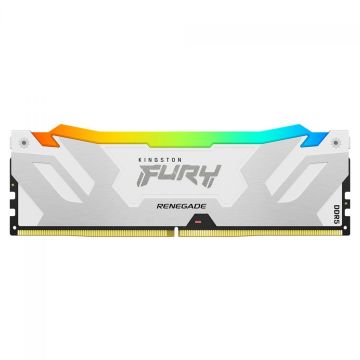 Memória DDR5 Kingston Fury Renegade, RGB, 32GB, 6400MHz, White, KF564C32RWA-32