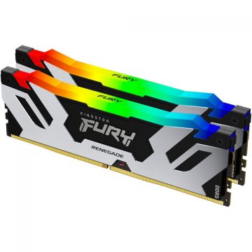 Memória DDR5 Kingston Fury Renegade, RGB, 32GB (2x16GB), 6800MHz, KF568C36RSAK2-32