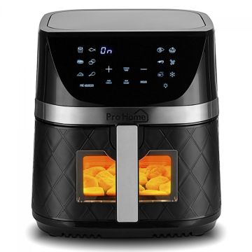 Fritadeira Elétrica Air Fryer Pro Home Family PRO, 100% Digital, Com Visor, 8L, 110V, Preto e Inox, PH-AF-FP1700WB8LS110D