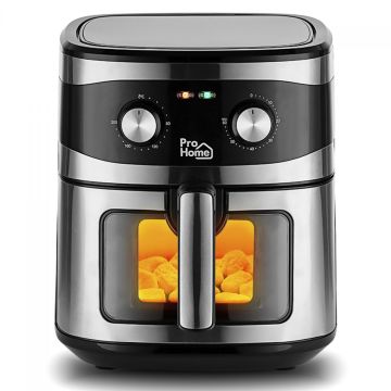 Fritadeira Elétrica Air Fryer Pro Home Classic, Com Visor, Capacidade 6.5L, 110V, Preto e Inox, PH-AF-CL1500WS7LS110A