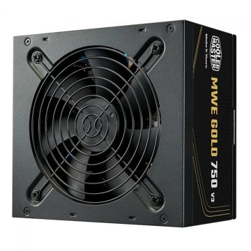 Fonte Cooler Master MWE Gold 750 V3, 750W, 80 Plus Gold, ATX 3.1, PFC Ativo, MPE-7506-ACAG-BBR