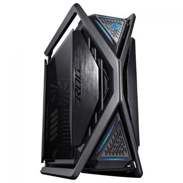 Gabinete Gamer Asus ROG Hyperion GR701, RGB, Full Tower, Vidro Temperado, E-ATX, Sem Fonte, Com 4 Fans, Preto, 90DC00F0-B30000
