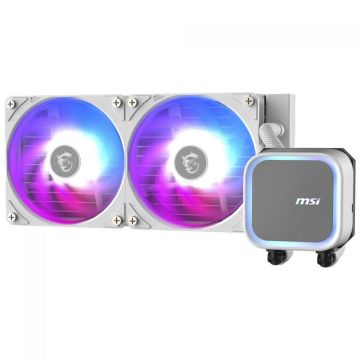 Water Cooler MSI MAG Coreliquid A13 240 White, ARGB, 240mm, Intel-AMD, Branco