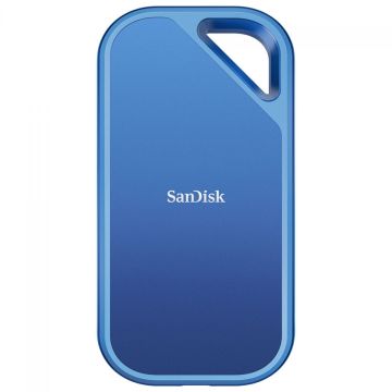 SSD Externo Portátil Sandisk Creator Pro, 2TB, USB-C, 2000MBs, Azul, SDSSDE81C-2T00-G25