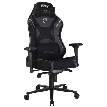Cadeira Gamer SuperFrame Kingston Fury, Reclinável, 4D, Preto e Cinza, SF-CH-KFR4DBGH