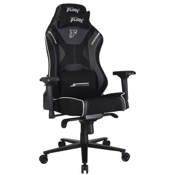 Cadeira Gamer SuperFrame Kingston Fury, Reclinável, 4D, Preto e Branco, SF-CH-KFR4DBWH