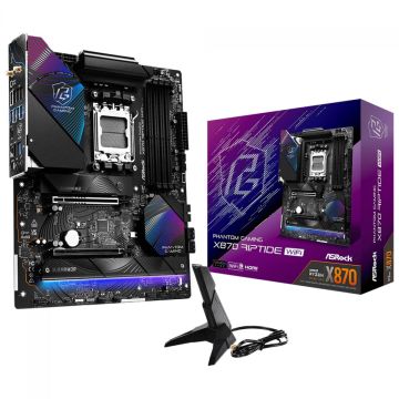 Placa Mãe ASRock Phantom Gaming X870 Riptide WiFi, Chipset X870, AMD AM5, ATX, DDR5