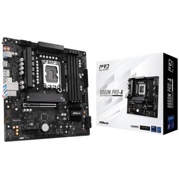 Placa Mãe ASRock B860M PRO-A, Chipset B860, Intel LGA 1851, mATX, DDR5