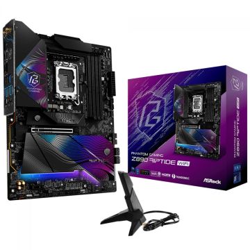 Placa Mãe ASRock Phantom Gaming Z890 Riptide WiFi, Chipset Z890, Intel LGA 1851, ATX, DDR5