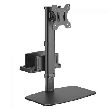 Suporte de Mesa Bluecase, Pedestal Ajustável, Com Suporte Para Mini PC, Compatível com Monitores de 17&quot; a 27&quot;, BSFS01-1BBX