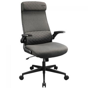Cadeira Cougar Stryder, Ergonômica, Tecido, Cinza, CGR-STD-GRB