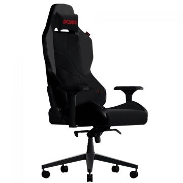Cadeira Gamer PCYes Sentinel Black Vulcan, Ajustável, Reclinável, 4D, Tecido e PU, Preto, PCSTL-PT