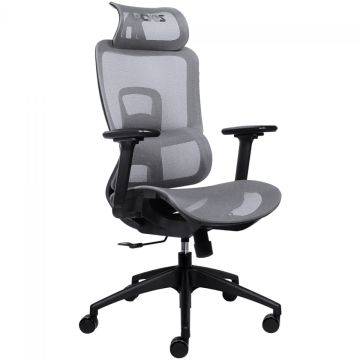 Cadeira de Escritório PCYes Office MS5, Mesh, Ajustável, Ergonômico, 3D, Cinza, PCOMS5G