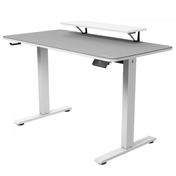 Mesa Gamer Cougar E-STAR 120, Ajuste Elétrico, Suporte Para Headset, Branca, CGR-E-STAR120-WHW