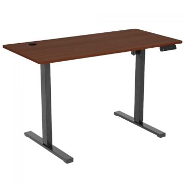 Mesa Gamer DT3 F10, Com Regulagem de Altura, Walnut