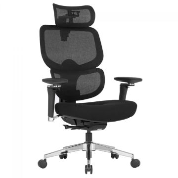 Cadeira de Escritório DT3 Ergonomie Home, 5D, Mesh, Preta