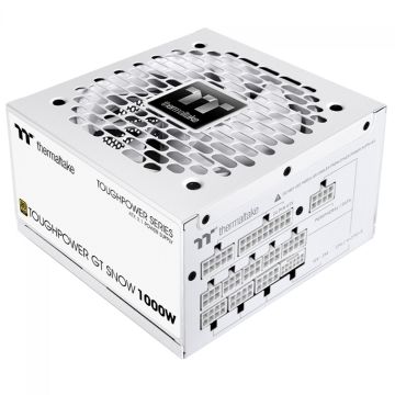 Fonte Thermaltake Toughpower GT Snow, 1000W, 80 Plus Gold, PFC Ativo, ATX 3.1, Full Modular, Branco, PS-TPT-1000FNFAGB-W