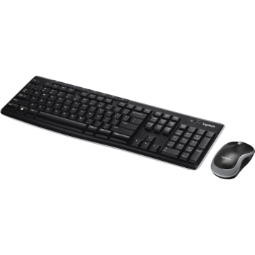 Kit Teclado e Mouse Logitech MK270 Sem Fio Black ABNT, 920-004433