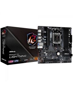 Placa M&atilde;e ASRock B650M PG Lightning, Chipset B650, mATX, AMD AM5, DDR5