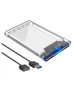 Case Externa para HD Notebook, USB 3.0, Transparente, ECASE-300