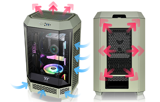 Gabinete Gamer Thermaltake H570 TG ARGB