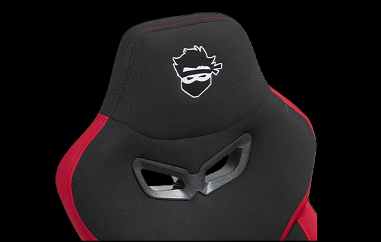 Cadeira Gamer Ninja Jiraya, Suporta Até 140KG, Preto e Vermelho