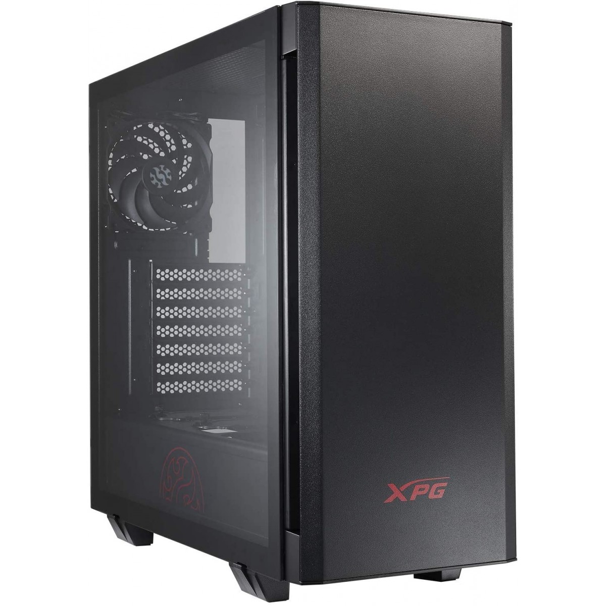 Gabinete Gamer XPG, Invader Black, Mid Tower, Vidro Temperado, ATX, Black, 75260032, Sem Fonte, Com 2 Fans