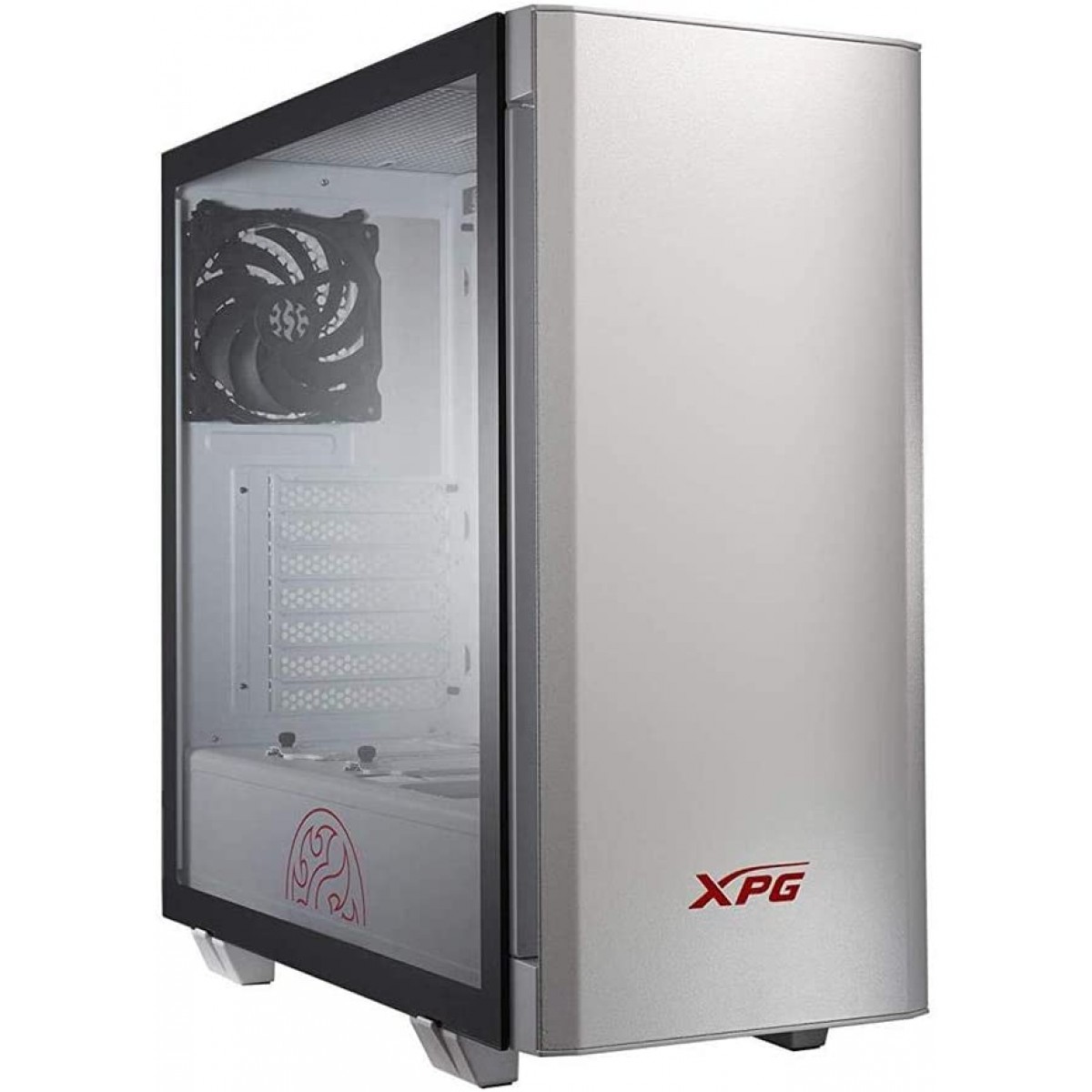 Gabinete Gamer XPG, Invader White, Mid Tower, Vidro Temperado, ATX, White, 75260033, Sem Fonte, Com 2 Fans