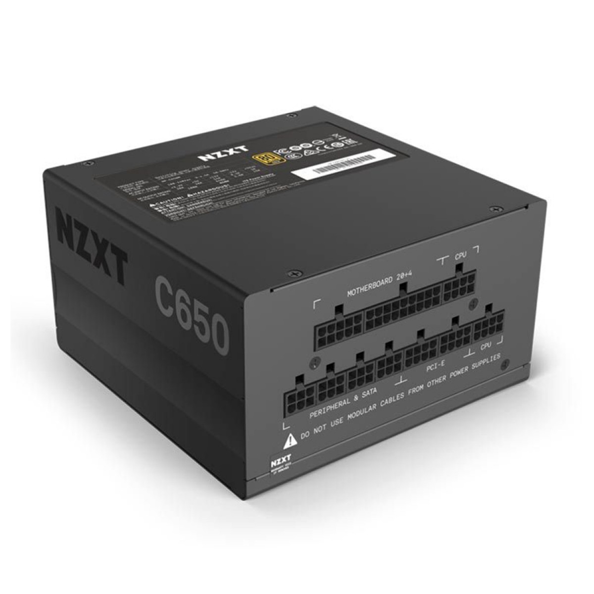 Fonte NZXT C650 Gold, 650W, 80 Plus Gold, PFC Ativo, Full Modular, NP-C650M-US