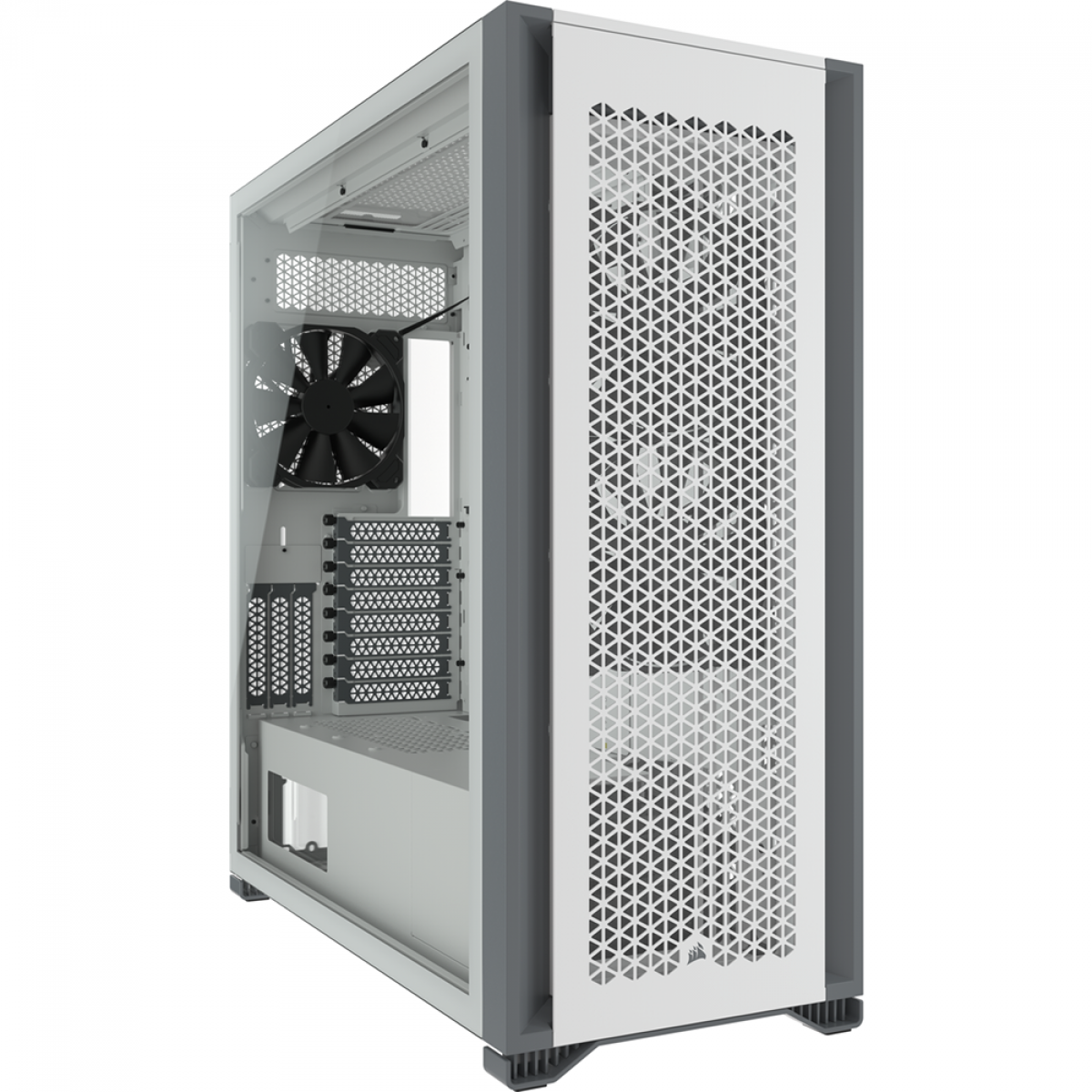 Gabinete Gamer Corsair 7000D AirFlow, Full Tower, Vidro Temperado, White, ATX, Sem Fonte, Com 3 Fans, CC-9011219-WW