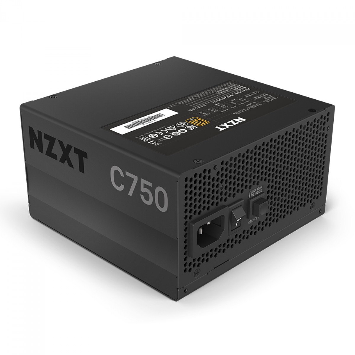 Fonte NZXT C750, 750W, 80 Plus Gold, PFC Ativo, Modular, NP-C750M-US