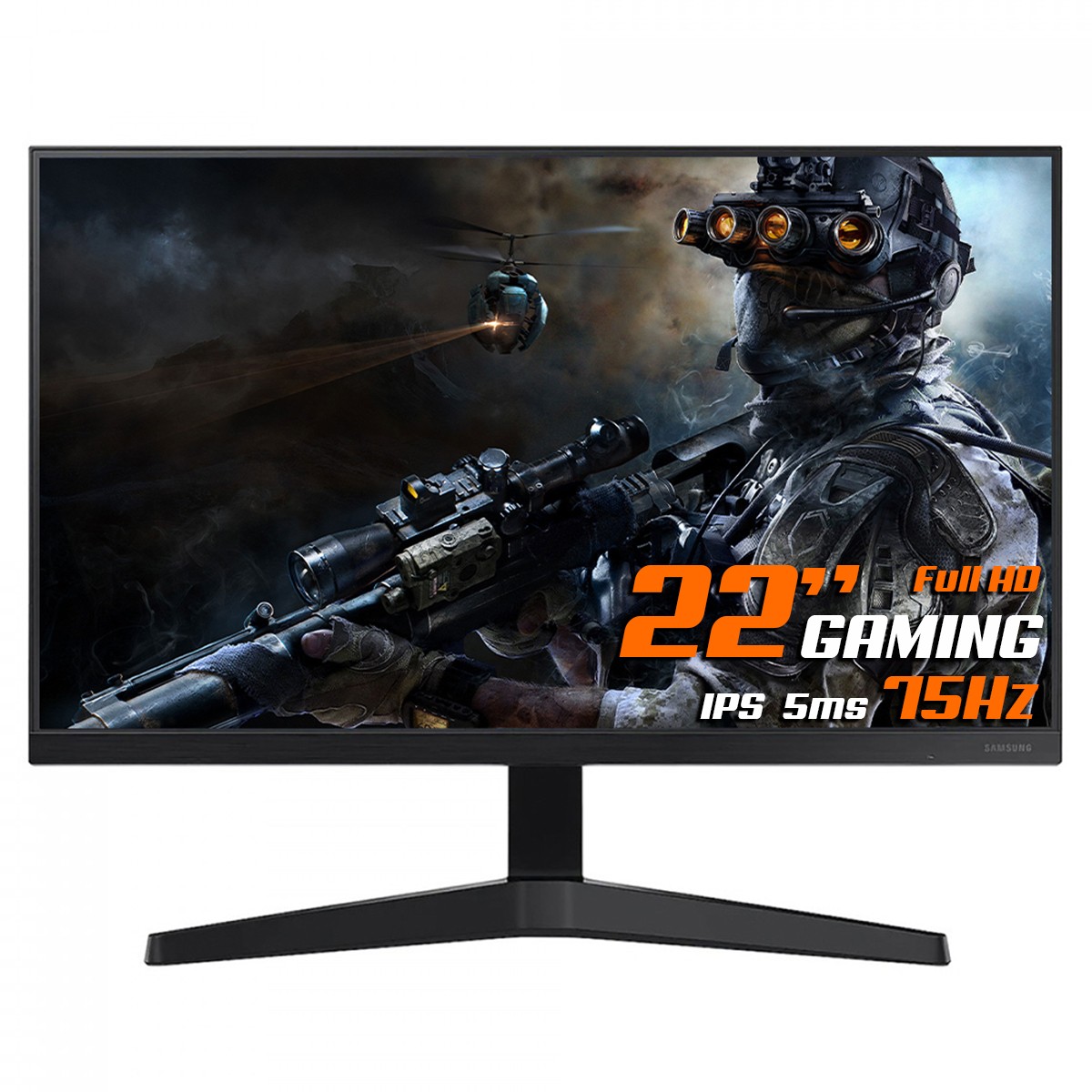 Monitor Gamer Samsung T350, 22 pol, Full HD, IPS, HDMI/VGA, LF22T350FHLMZD 
