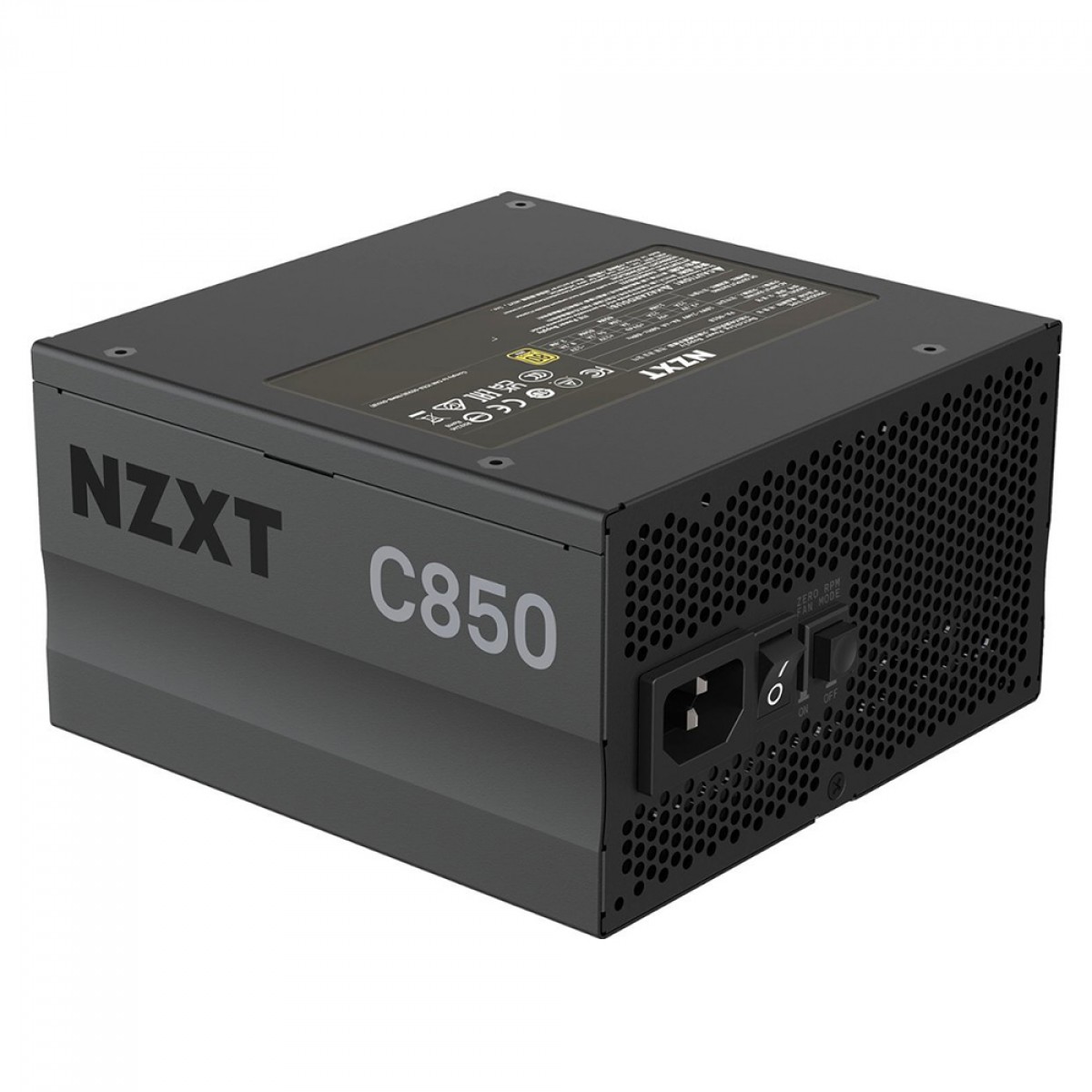Fonte NZXT C850 Gold, 850W, 80 Plus Gold, PFC Ativo, Full Modular, PA-8G1BB-US