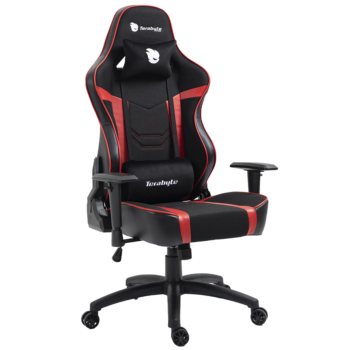 Cadeira Gamer Terabyte Vision, Reclinável, 2D, Preto e Vermelho