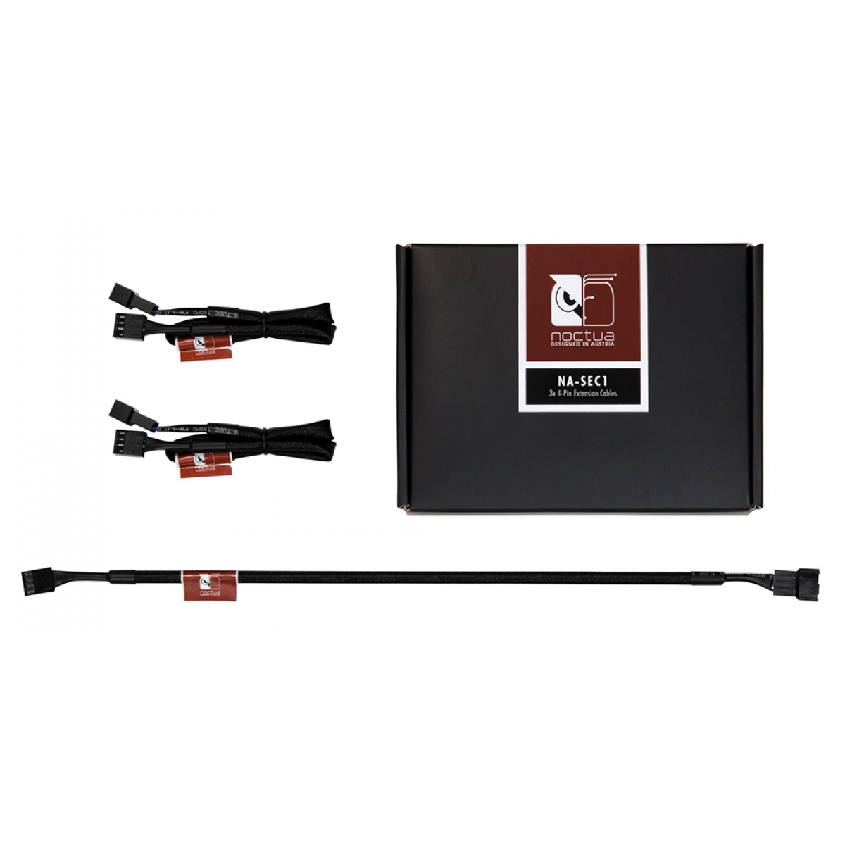 Cabo Extensor Para Fans Noctua, NA-SEC1, Pack com 3 unidades