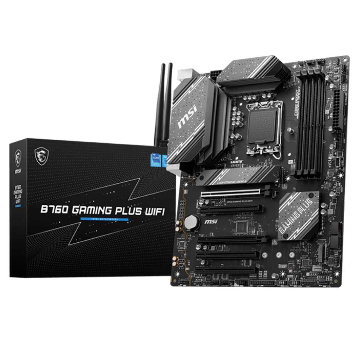 Placa Mãe MSI B760 Gaming Plus Wi-Fi, Chipset B760, Intel LGA 1700, ATX, DDR5, 911-7D98-007