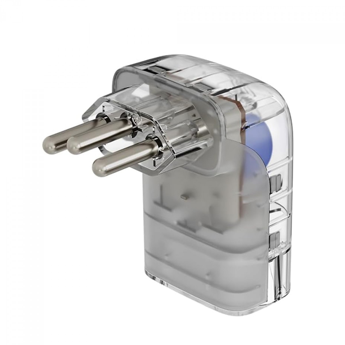 Protetor CLAMPER Pocket Fit 3P, 10 Amperes, Bivolt, Formato Fit 90º, Transparente