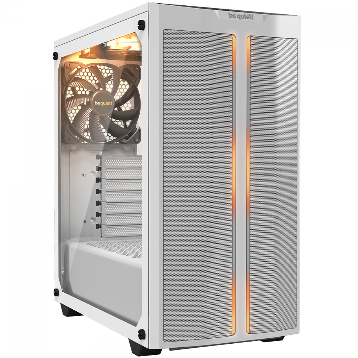 Gabinete Gamer Be Quiet Pure Base 500 DX, Mid Tower, ATX, ARGB, Vidro Temperado, Com 3 Fans, Branco, BGW38