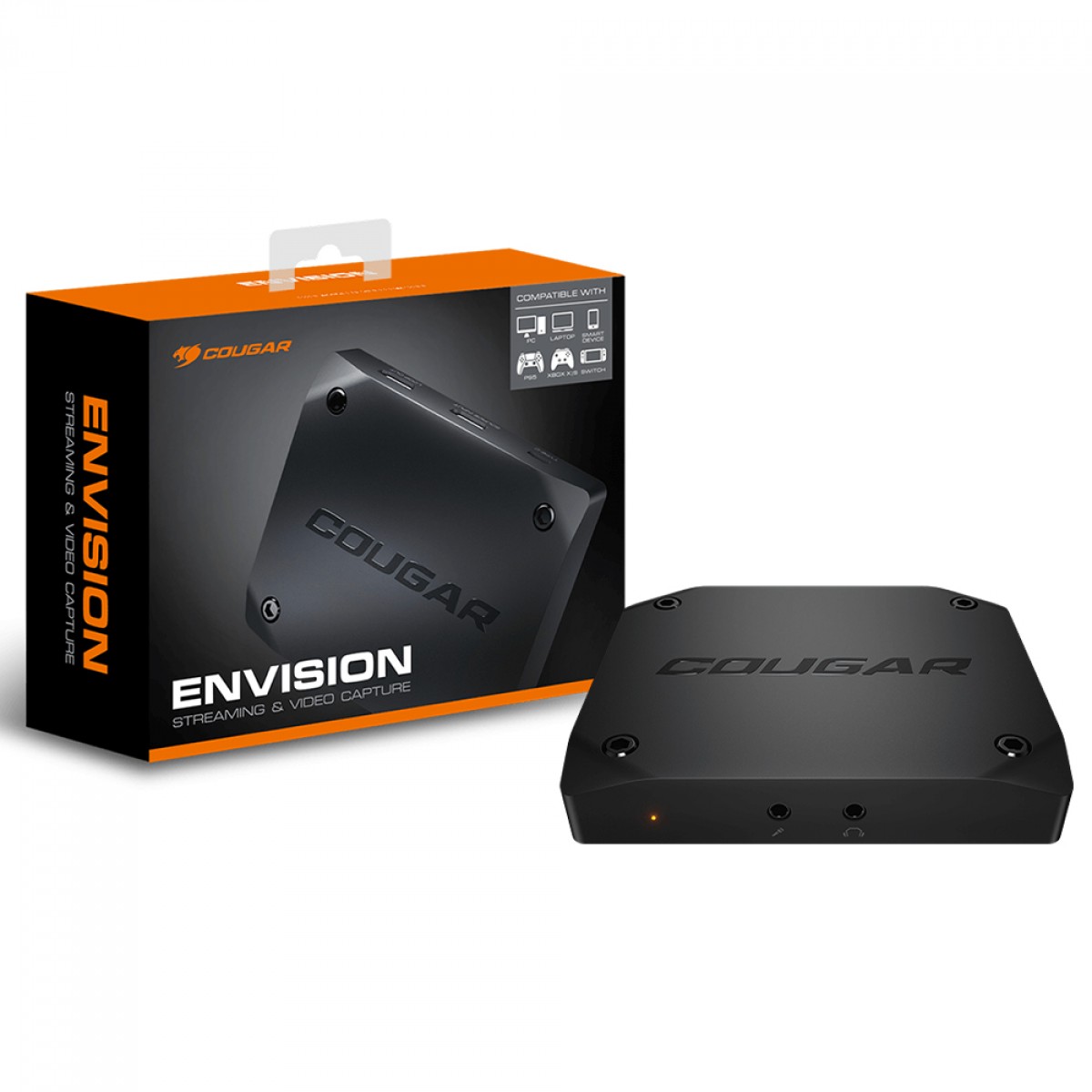 Placa de Captura Cougar Envision 4K60, USB-C/HDMI, 3MVC4K6B.0001P